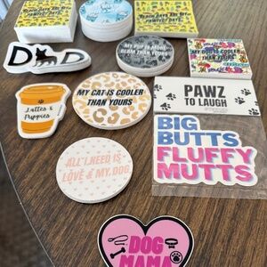 HUGE LOT BUNDLE COLLECTION VINYL STICKERS DOG CAT CAN RESELL 100 Here Waterproof